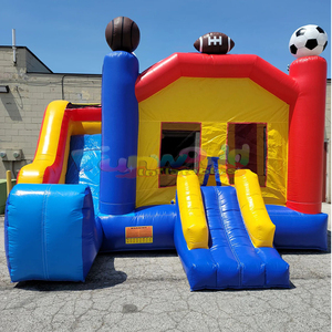 Château sautant intérieur/extérieur <span class=keywords><strong>gonflable</strong></span> commercial de divertissement d'arrière-cour des enfants avec la glissière combinée de <span class=keywords><strong>Lol</strong></span> - Product Image 3