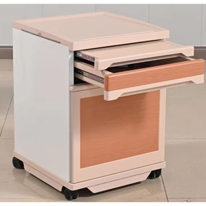 Wholesale Hospital Furniture <b>Adjustable</b> Bedside Overbed <b>Table</b> Durable ABS Construction - Product Image 2