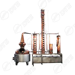 Tintura de cobre vermelho distiller torre vodka ainda multi espírito disponível coluna de refluxo ainda distilação