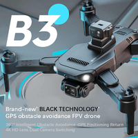 Drone pliable CT-B3 Pro HD avec double caméra 4K, longue portée, GPS + positionnement par flux optique 360. Évitement d'obstacles