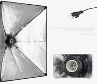 Kit de photographie Softbox à tête unique 50x70cm-Support de lumière 2M + bras de flèche 1.4M pour prise de vue vidéo/photo | Équipement de studio essentiel