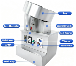 Macchina Contacapsule Semi-automatica con Apertura del Disco Personalizzabile, Adatta per Spazi Ristretti, per Caramelle e Pillole - Product Image 1
