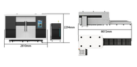 Máquina de Corte Láser de Fibra Totalmente Cerrada con Mesa de Intercambio Automático, 3000W, 6000W, 12000W, Alta Potencia, Estándar CE, Cortadora Láser de Metal