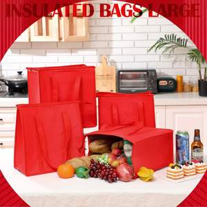 Custom Logo Portable Hanging Waterproof Thick Non Woven Freezable <b>Ice</b> Cooler <b>Bag</b> Thermal Insulated Food Lunch <b>Bag</b> for Food - Product Image 2