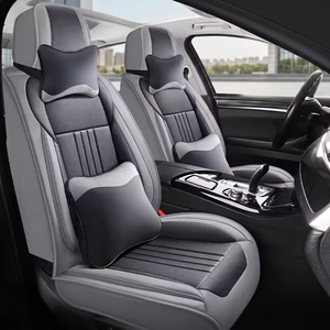 Housses de siège de voiture Aurora en cuir Nappa, 16 pièces, ensemble complet, toutes saisons, style professionnel de luxe, protection, décoration intérieure de voiture, qualité supérieure - Product Image 3