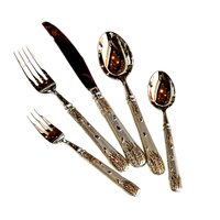 Ensemble de couverts en acier inoxydable 304 de qualité supérieure pour hôtel, restaurant, mariage, passe au lave-vaisselle, couteau, cuillère, fourchette