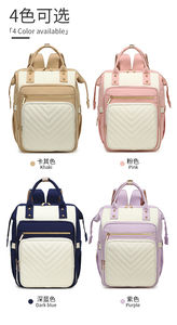 Bolsa de viaje de maternidad impermeable multifuncional de color sólido para uso al aire libre Mochila diaria de mujer de alta calidad - Product Image 5