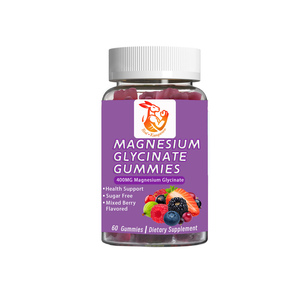 Suplementos Herbales de Marca Privada con Coenzima Q10 y Pimienta Negra para Promover la Salud Muscular, Gomitas de Glicinato de Magnesio - Product Image 1