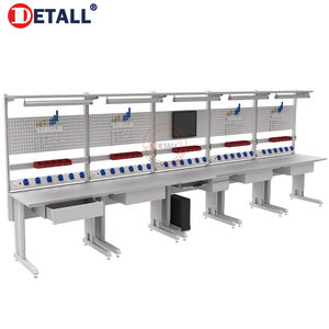 Ligne de tour de détail Esd Table de travail <span class=keywords><strong>Garage</strong></span> Table de travail en métal établi poste de travail de réparation de téléphones portables - Product Image 6