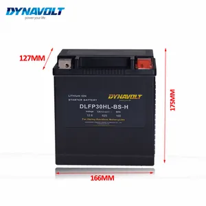 DYNAVOLT-Batería de iones de litio para motocicleta, dispositivo de arranque deportivo, 12V, 128wh, DLFP20HL, igual que LFP20HL, YTX20L, YB16CL, ATV, UTV