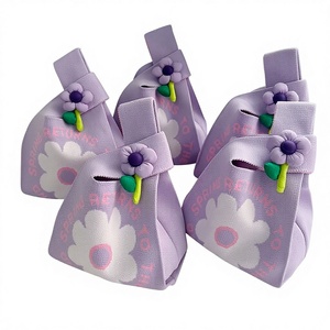 Nuevo Estilo Bolso de Mano Tipo Cubo para Mujer con Diseño de Animales, Tejido de Punto con Lazo Abierto y Forro de Nylon, Bonito, Práctico, Versátil, Ideal como Souvenir o para Guardar Pequeños Objetos - Product Image 1