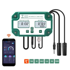 Medidor de <span class=keywords><strong>PH</strong></span> EC TDS SALT <span class=keywords><strong>S</strong></span>.G.Temp en línea, probador de calidad del agua, medidor de <span class=keywords><strong>PH</strong></span> 6 en 1, Monitor inteligente multifunción para acuario - Product Image 2