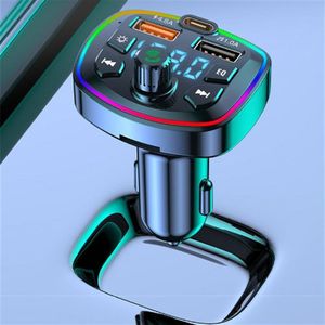 ราคาขายส่ง ที่ชาร์จในรถยนต์ MP3 Type C ช่องเสียบ USB คู่ เครื่องส่งสัญญาณ FM ในรถยนต์ ที่ชาร์จ USB-C สำหรับโทรศัพท์ทุกรุ่น - Product Image 4