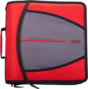 Organiseur de documents étanche Case-it, classeur à 4 anneaux avec fermeture éclair pour le rangement de documents importants et de factures - Product Image 1