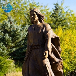 Escultura de Bronce de los Discípulos de Jesús, Estatua de Jesús en Bronce Dorado para Memoriales Religiosos al Aire Libre - Product Image 5