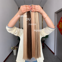 Extensions de cheveux indiens vierges Rawhair 100% pour femmes, couleur naturelle, pointe en U, personnalisées, nano-rings, micro-liens, pour salon