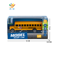 Modelo de Juguete Educativo AJB de Taxi y Autobús de Aleación de Metal a Escala para Niños en Formato Diecast