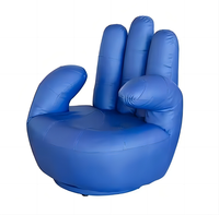 Beile Nouveau Fauteuil Gonflable en PVC à Dos en Forme de Main pour Équipement Publicitaire