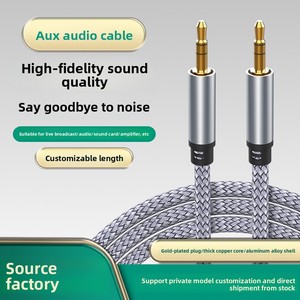 Câble <span class=keywords><strong>audio</strong></span> auxiliaire 3,5 mm avec conducteur en cuivre, câble d'extension <span class=keywords><strong>audio</strong></span> <span class=keywords><strong>pour</strong></span> voiture avec double connecteur <span class=keywords><strong>pour</strong></span> PC et écouteurs de smartphone - Product Image 2