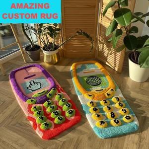 Коврик для кухни в египетском стиле с логотипом, в стиле бохо, ручной тафтинг, из акриловой пряжи, 8x10, нескользящий, для домашних животных - Product Image 4