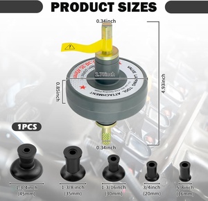 Kit de Herramientas para Lapidar Válvulas Multicolor con 5 Adaptadores de Ventosa, Diseño Duradero, RPM Máx. 1000-1250, Herramienta de Reparación y Mantenimiento - Product Image 2