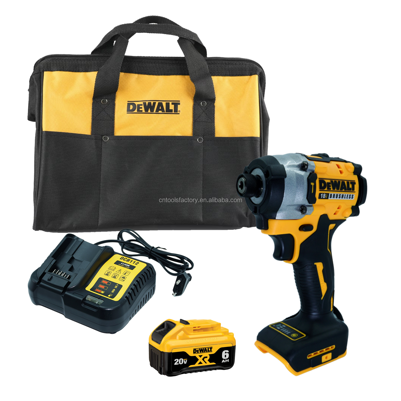 Kit de Atornillador de Impacto Inalámbrico