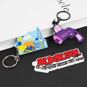 Personnalisation Porte-clés en caoutchouc 3D avec logo personnalisé Porte-clés en PVC souple Porte-clés en caoutchouc PVC personnalisé - Product Image 3