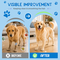 Lingettes nettoyantes PAIPET OEM pour animaux de compagnie, à l'aloe vera et au jojoba, sans rinçage, épaissies, sans alcool, pour chiens et chats, lot de 6