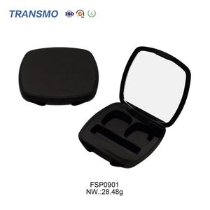 Estuche para Polvos con Espejo, Forma Cuadrada, Transparente, Contenedor de Plástico para Rubor, Contenedor para Paleta de Sombras de Ojos - Product Image 3