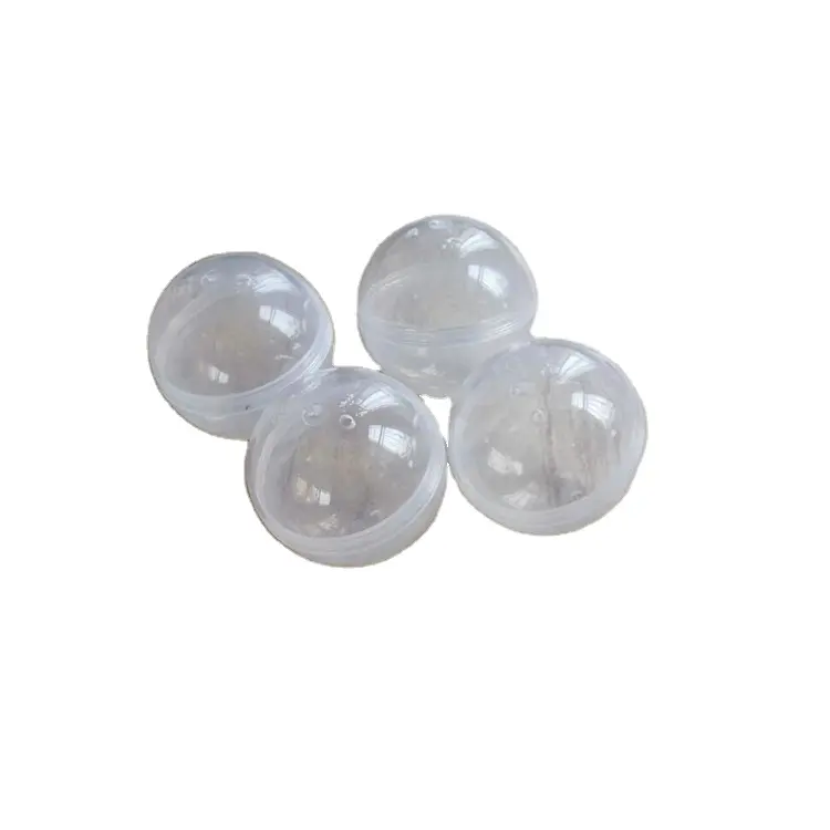 Transparent clear 60mm empty plastic capsule toy ball for vending machine