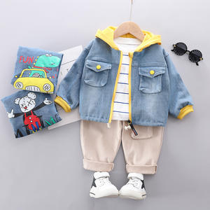 Nouvelle Collection : Ensembles de Vêtements pour Enfants – Vestes en Jean et Pantalons Kaki pour Garçons – Vente en Gros - Product Image 4