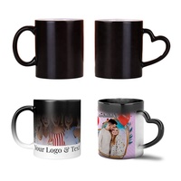 Cadeau d'anniversaire surprise petit ami petite amie mari femme maman papa céramique grès 11 oz couleur changeante tasse chauffante magique