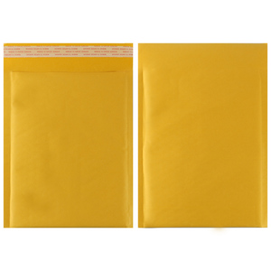 Sac à bulles en papier <span class=keywords><strong>kraft</strong></span> jaune auto-adhésif écologique, enveloppes rembourrées, colis d'expédition, sac d'expédition - Product Image 2