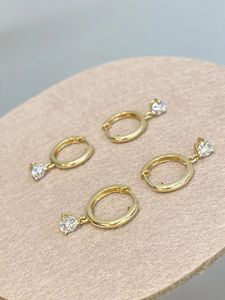 Xinfly 18K Gold Natural Diamond <b>Hoop</b> Earrings Sparkling for Women Ideal for Daily Formal Wear 2025 Gift - Product Image 3