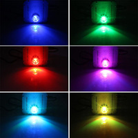 27W RGB LED Color Fibra Óptica Lado Fuegos artificiales Bombilla Techo Web Luces Bola Headliner Malla Impermeable