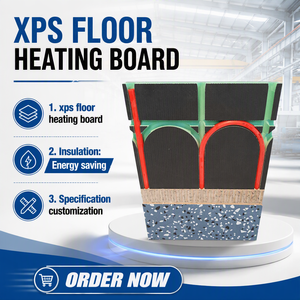Planche de chauffage au sol XPS exportée par le fabricant de matériaux <span class=keywords><strong>d</strong></span>'isolation thermique XPS. Matériau <span class=keywords><strong>isolant</strong></span> thermique - Product Image 1