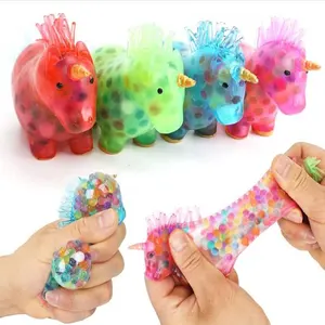 Popularidad Novedad TPR Unicornio Squishy Toy Anti-estrés Soft Squeeze Release Toy Fidget Toy