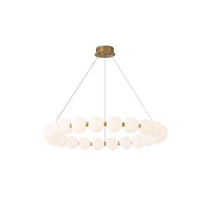Haut de gamme élégant crème-Style français haricot magique collier de perles lustre LED plafonnier pour salon chambre salle à manger - Product Image 5