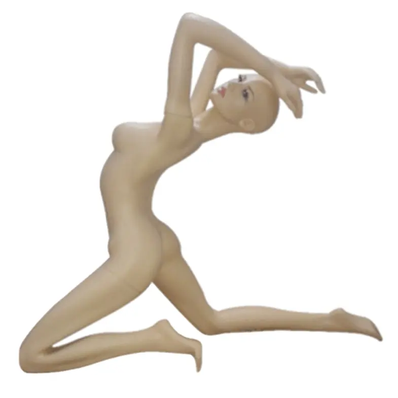 Fitness-Vorführung Yoga-Pose Dummy Sport ganzkörper-Fiberglas-Mannequins weibliches Modell-Requisiten für Boutique-Bekleidung-Vorführung