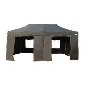 GREENTENT Tent for Food Sales Exhibition Popup Waterpoof Portable Gazebo with Window Door Hexagon Trade Outdoor Camping Canopy