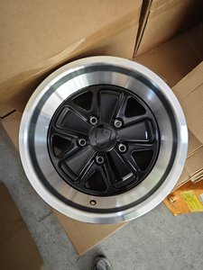 Jantes en alliage moulé noir brillant style Fuchs Old School 16 pouces 5x130 ET23.3 ET10.6 à déport profond pour Porsche 911 964 <span class=keywords><strong>993</strong></span> 912 - Product Image 6