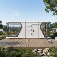 Maison Capsule Moderne Préfabriquée pour Aéroport et Résidence, Chambres Doubles, Durée de Vie 40 Ans, 8.5x3.3x3.2m, Anti-sismique Niveau 7, pour Hôtels et Villas