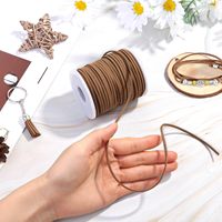 Tali Suede Imitasi 2.7mm, Gulungan 55 Yard, Tali Kulit Mikrofiber Lembut untuk Pembuatan Perhiasan, DIY Gelang, Kalung, Kerajinan Manik-manik