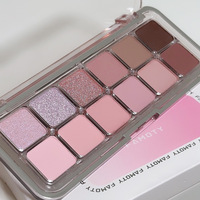 Palette de fards à paupières naturels 12 couleurs Palettes de poudre d'ombre à paupières mates et chatoyantes Marque privée Maquillage à haute teneur en pigments en gros