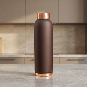 Nueva Botella de Agua Borosil Eco Copper de 1 Litro, Diseño Marrón a Prueba de Fugas, Suministro al por Mayor para Exportación - Product Image 2