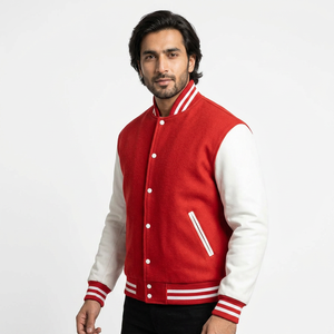 Nuove Giacche Varsity per <span class=keywords><strong>Uomo</strong></span> in Vendita, Logo Personalizzato, Abbigliamento Streetwear con Ricamo, Cappotti con <span class=keywords><strong>Collo</strong></span> a Girocollo - Product Image 1