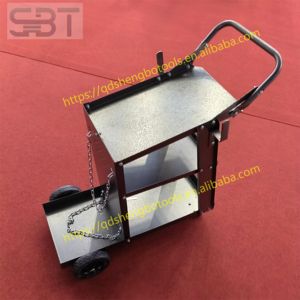 Industriële stalen vouwwagen met vier wielen voor gereedschap en lassen - Product Image 6