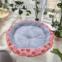 Lit pour chien rectangulaire en suède uni, rembourré en polyester, lavable, écologique, universel, confortable, petit format, haute qualité, vente chaude, pas cher