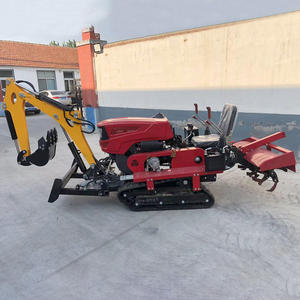 เครื่องพรวนดินแบบโรตารี่ราคาประหยัด เครื่องยนต์ดีเซล สำหรับการเกษตร ใช้ได้กับสวนขนาดเล็ก  ขับเคลื่อนได้ทุกสภาพพื้นผิว  รถไถเดินตามขนาดเล็ก  ใช้ได้ทั้งในช่วงน้ำและขาดน้ำ - Product Image 1