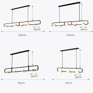 Tavolo da pranzo su faretto rotante <span class=keywords><strong>con</strong></span> anello di alloggiamento dorato <span class=keywords><strong>lampadari</strong></span> di lusso decorazione luci pendenti linea Bar negozio - Product Image 4